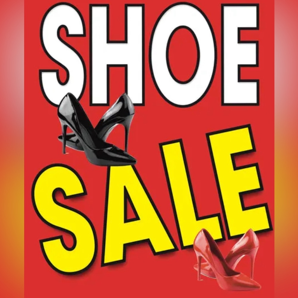 ALL SHOES ON SALE! Men,Women,& children shoes available.Make a reasonable offer.